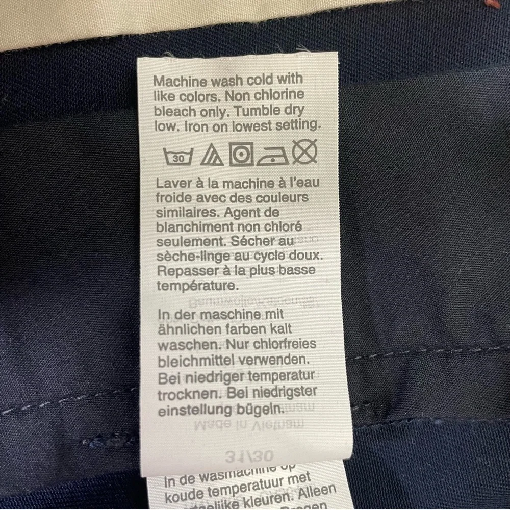 J. Crew Men's‎ Flex Straight Navy Chino's Size 30 X 31